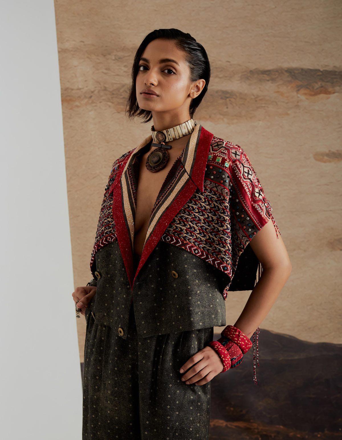 ZOA CROPPED TRENCH SET
