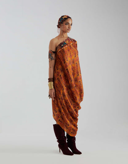 RASA ONE SHOULDER DRESS