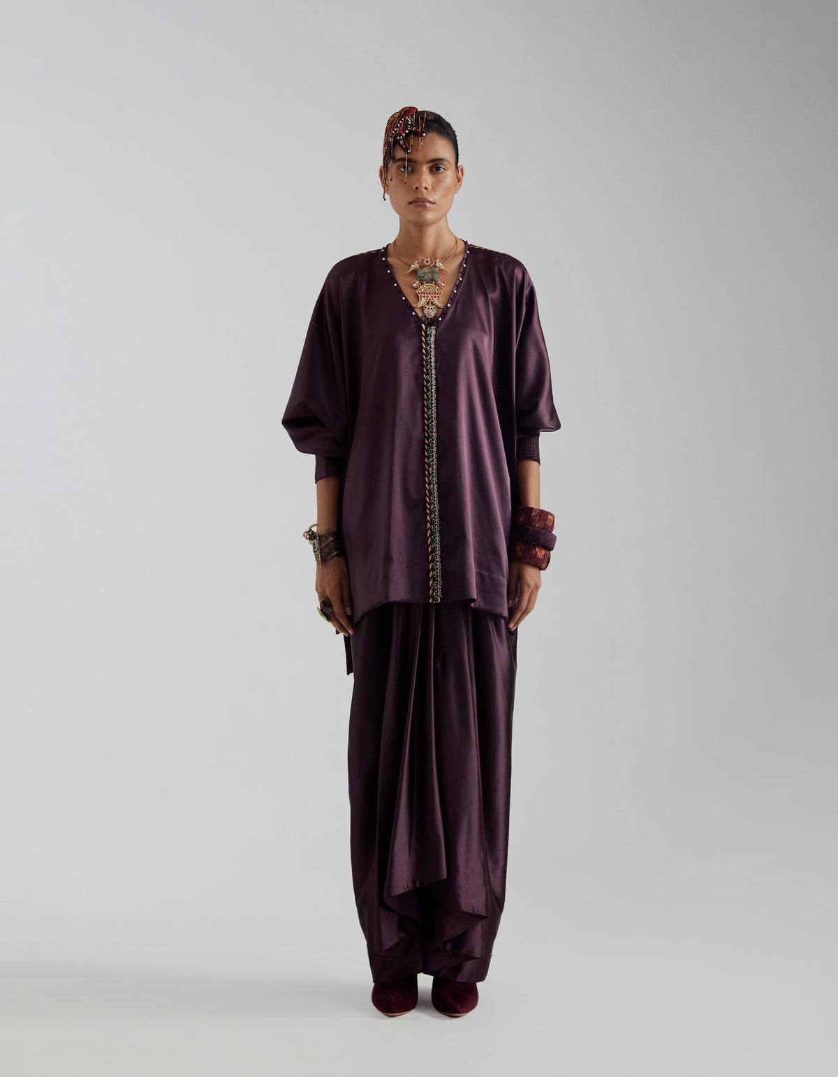 KURU TRAPEZE KURTA SET