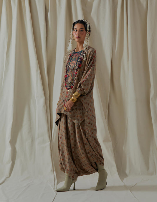 KURU TRAPEZE KURTA SET