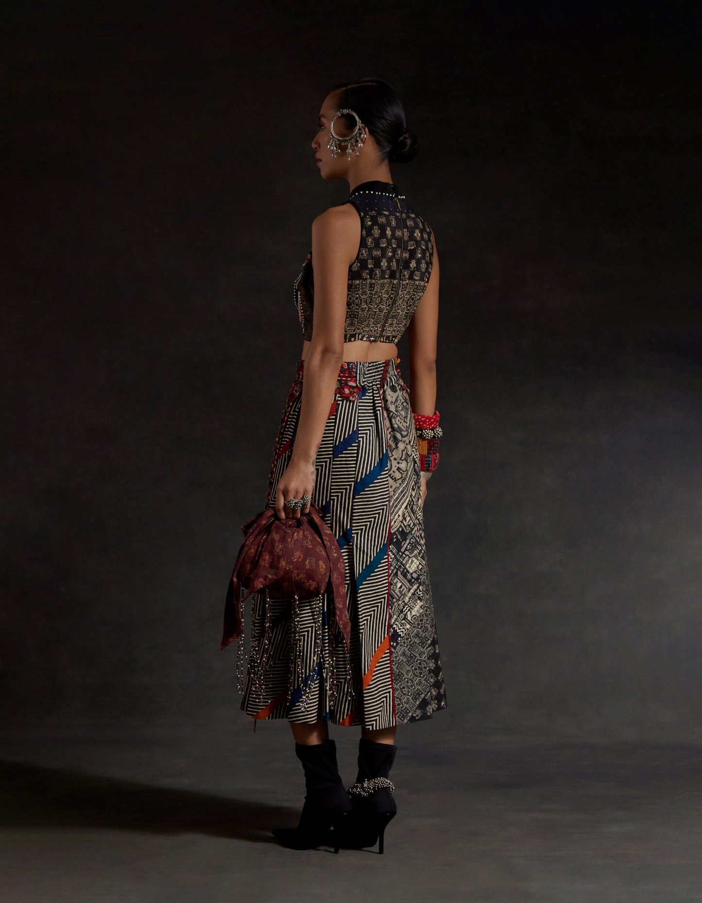 ALYA HALTERNECK BLOUSE SET