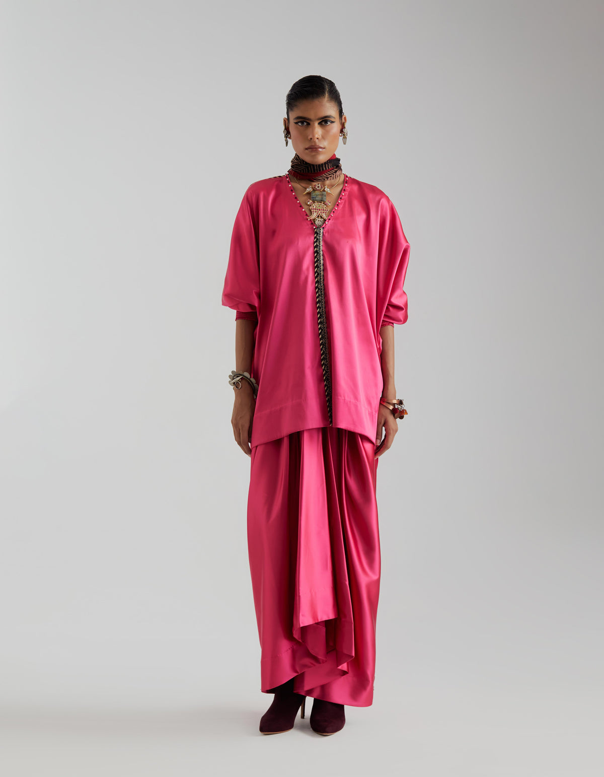 KURU TRAPEZE KURTA SET
