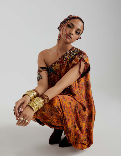 RASA ONE SHOULDER DRESS
