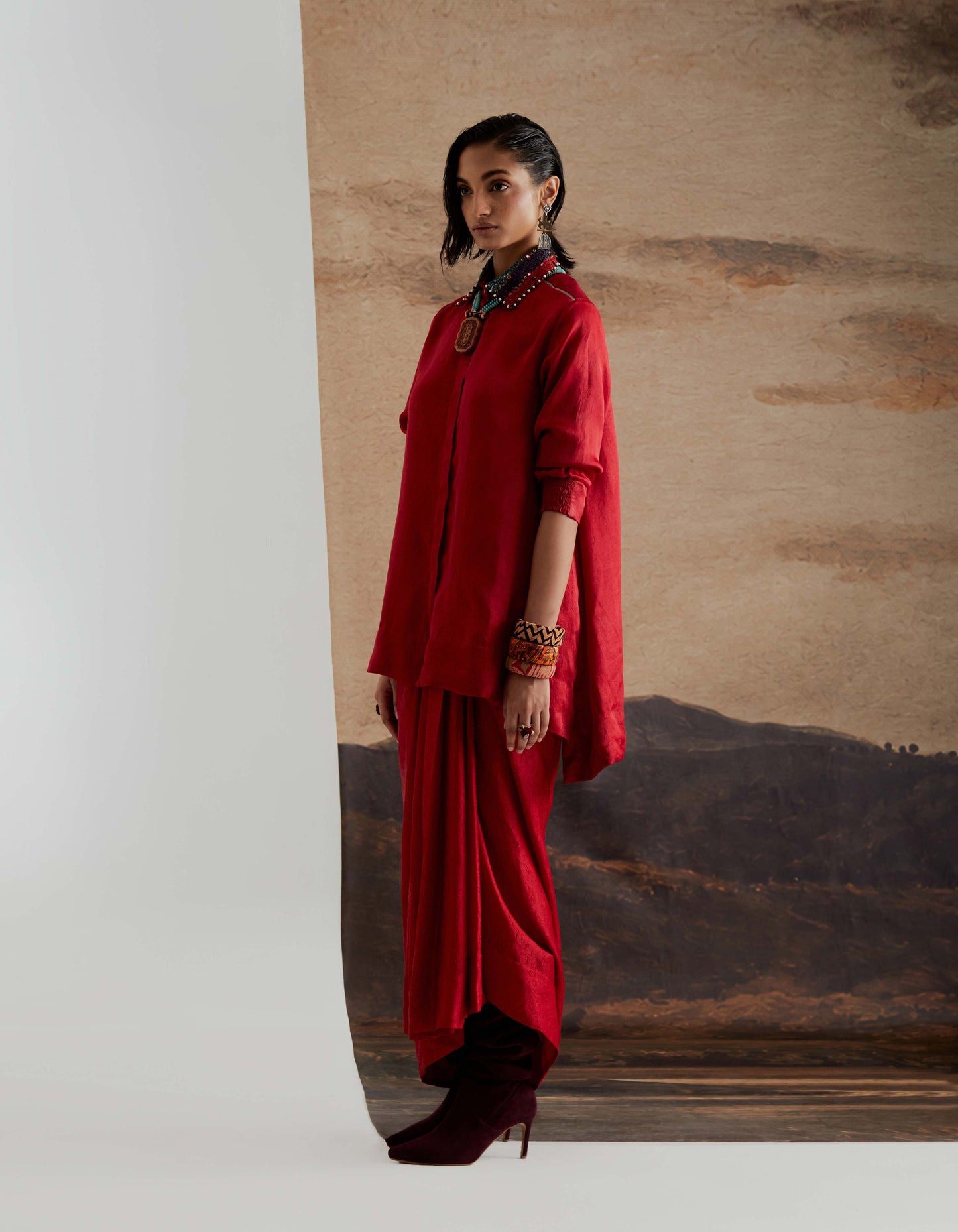 ATRI STRAIGHT SHIRT SET