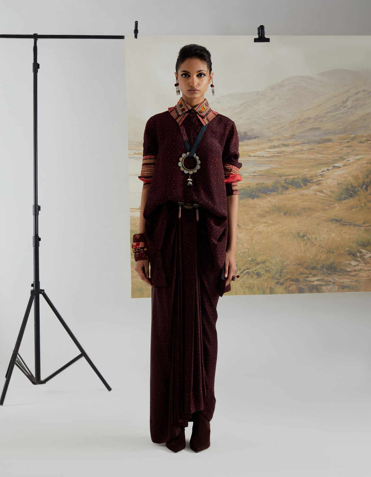 ATRI STRAIGHT SHIRT SET