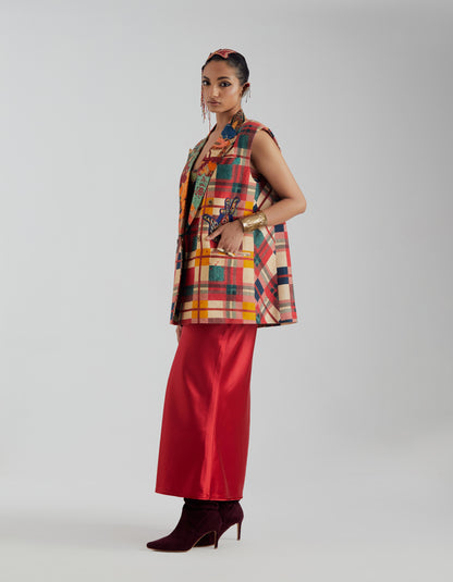 NOORI DOUBLE BREASTED VEST SET