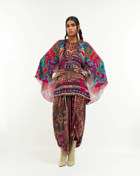 MARIYAM CAPE KURTI SET
