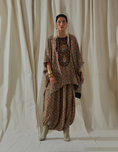 KURU TRAPEZE KURTA SET