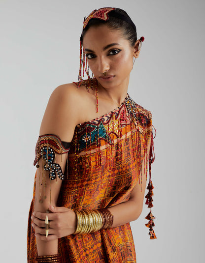 RASA ONE SHOULDER DRESS