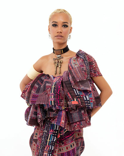 ROXANNA RUFFLE DRESS