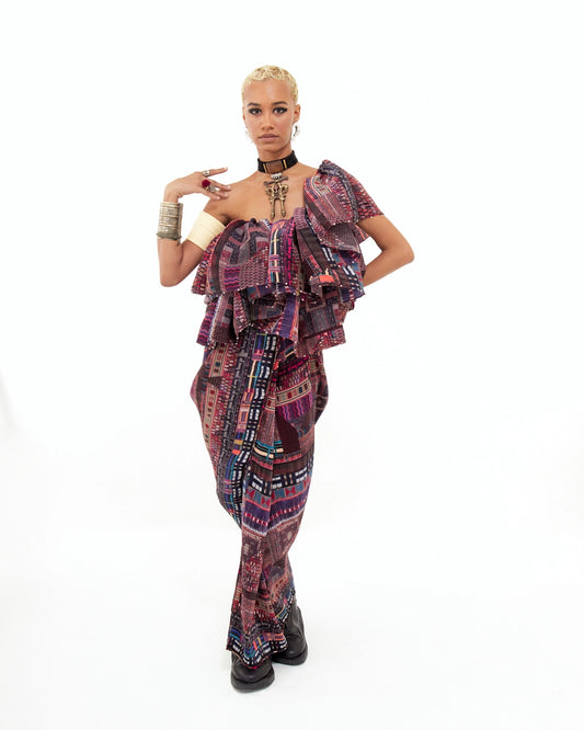 ROXANNA RUFFLE DRESS