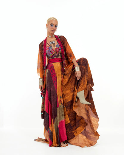 VENI DUPATTA JACKET SET