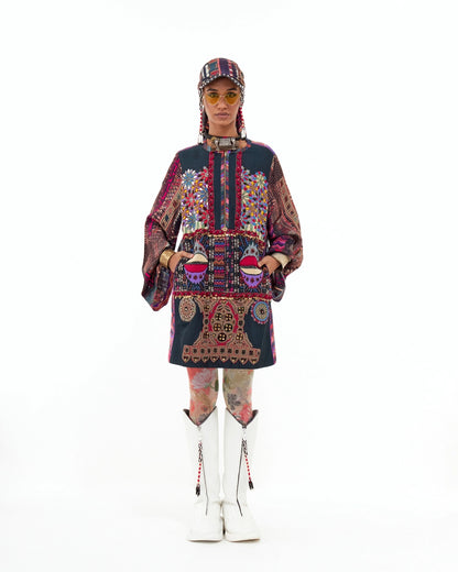 MEHRU EMBO DRESS