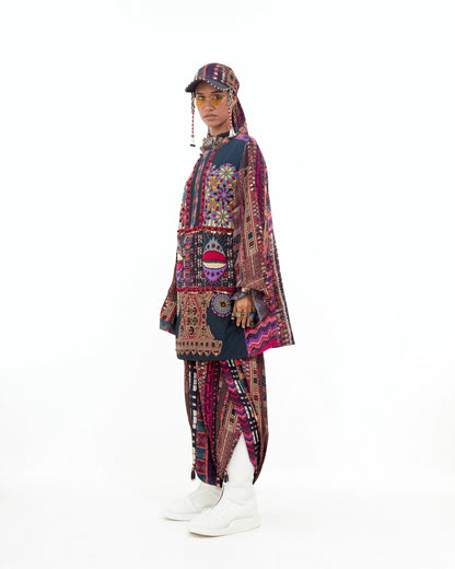 MEHRU EMBO DRESS SET