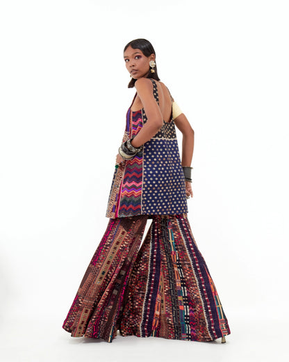 MEHRU EMBO DRESS SET