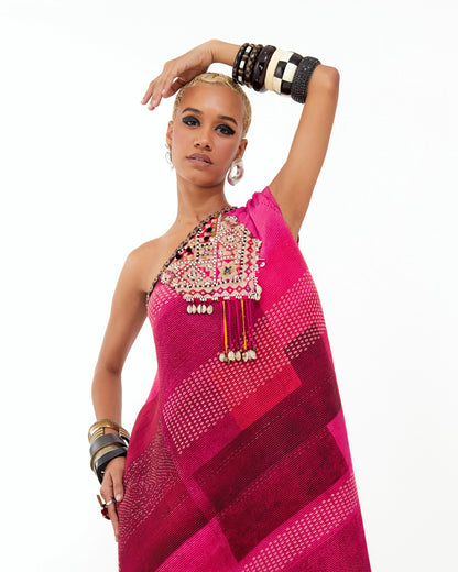 RASA ONE SHOULDER DRESS