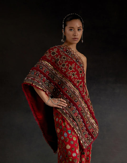 RASA ONE SHOULDER TOP SET