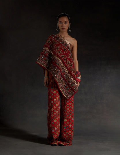 RASA ONE SHOULDER TOP SET