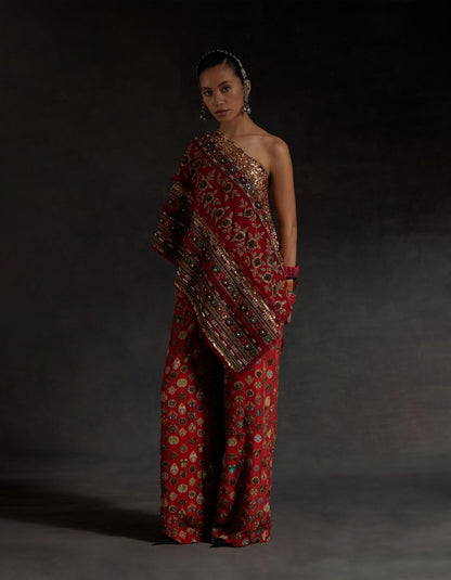 RASA ONE SHOULDER TOP SET