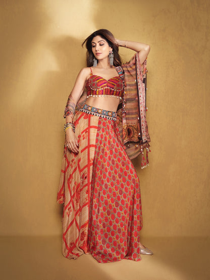 VENI DUPATTA JACKET SET